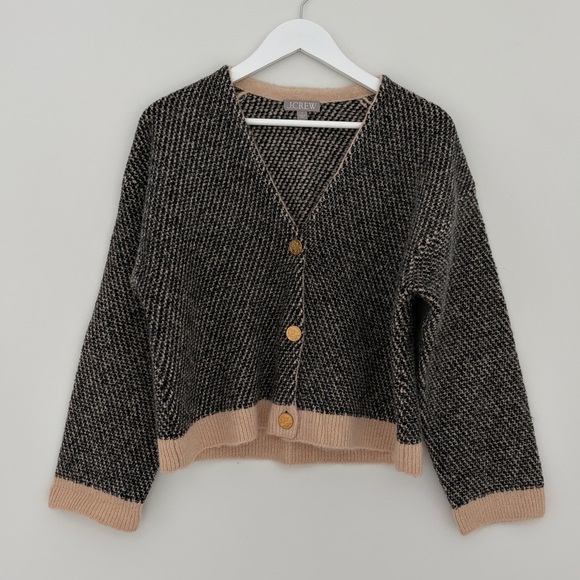 J. Crew Jacquard V neck lady jacket - Picture 3 of 4